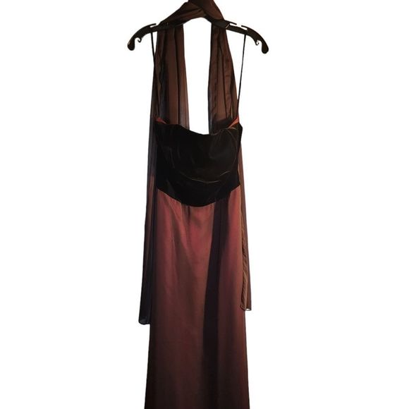 Jim Hjelm occasions Dress black  brown Burgundy Size 10 - Picture 2 of 16